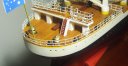 Modell der Titanic Detailansicht Heck